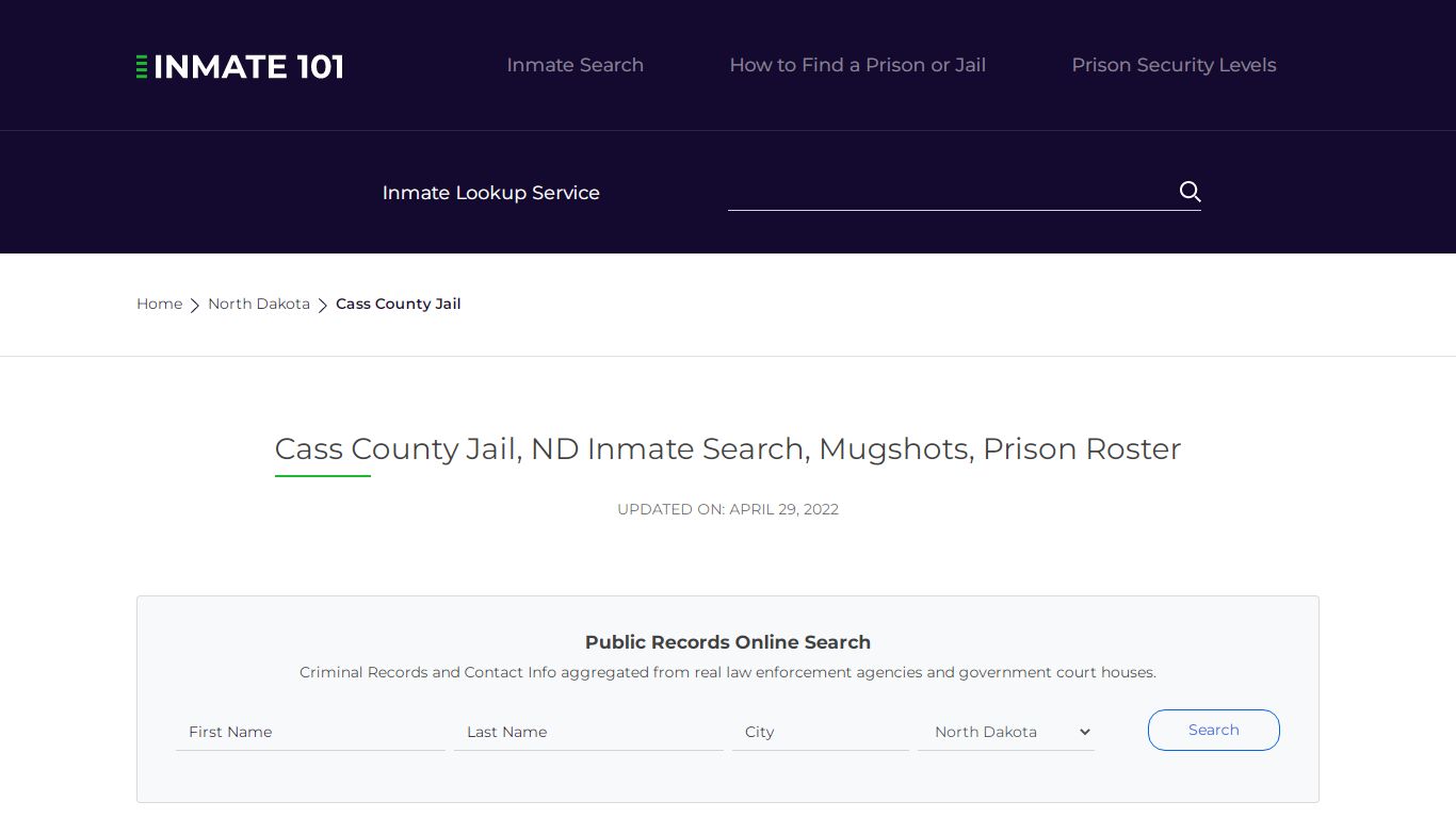 Cass County Jail, ND Inmate Search, Mugshots, Prison Roster